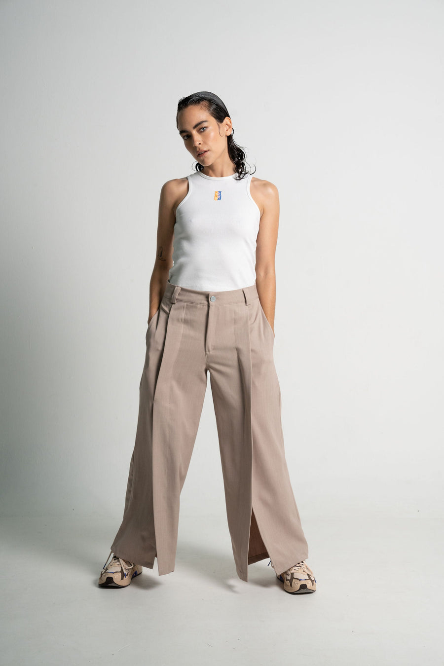 Bari cream trousers