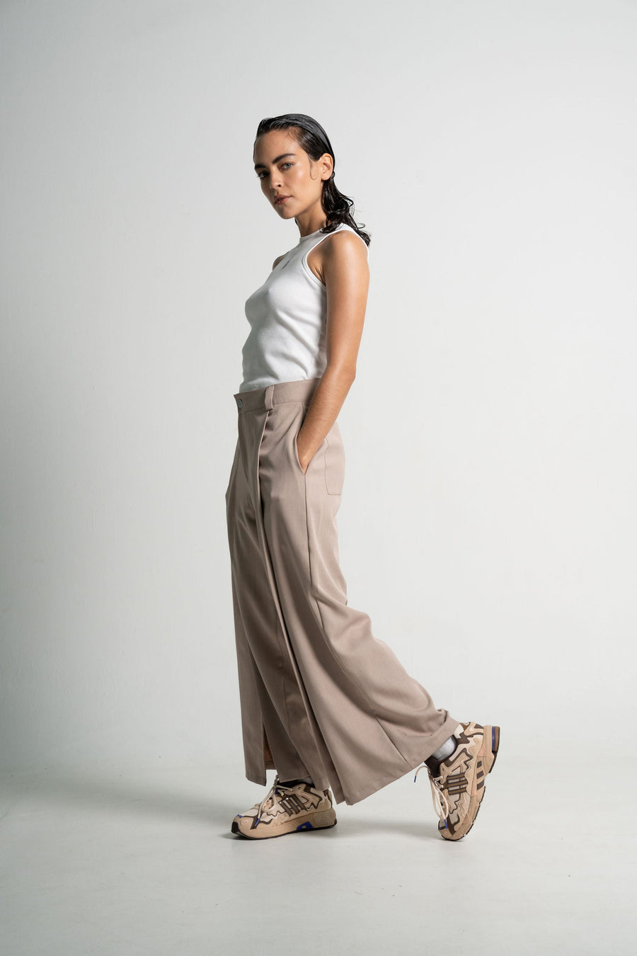 Bari cream trousers